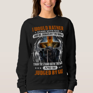 Camiseta Citação De Jesus Cristo Lion Cross Knight Dizendo 