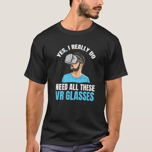 Camiseta Citação De Jogador De Realidade Virtual Para Um Jo (Frente)
