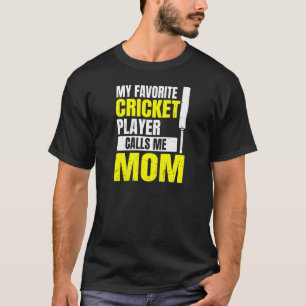 Camiseta Citação De Jogo De Críquete Para Mães De Críquete