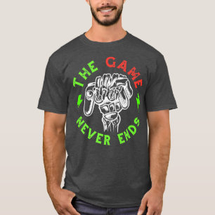 Camiseta Citação de jogos engraçada Skeleton