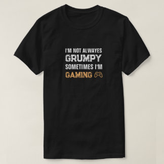 Camiseta Citação de Jogos Grumpy Gamer Funny