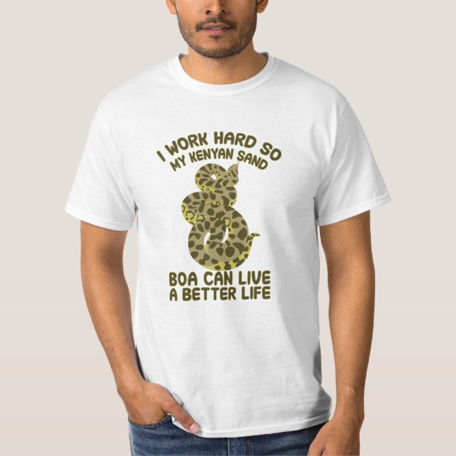 Camiseta citação de Kenyan Sand Boa (Frente)