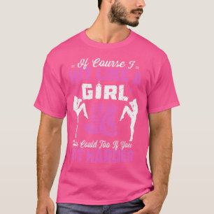 Camiseta Citação De Kickboxe Para Mulheres Engraçadas E Sar