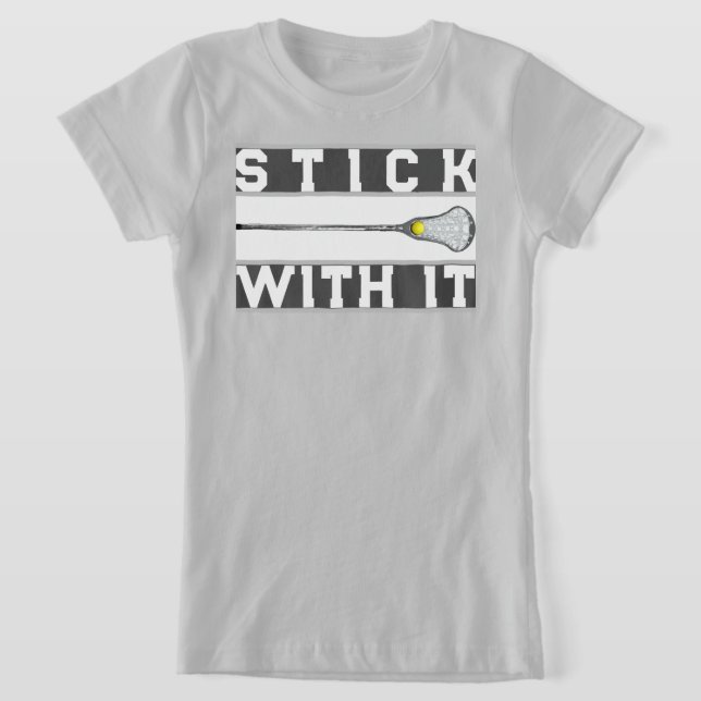 Camiseta Citação de Lacrosse Feminino (Postura )