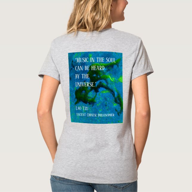 Camiseta Citação de Lao Tzu (Verso)