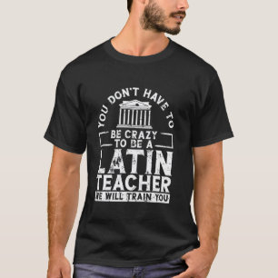 Camiseta Citação de Lição de Latim História Romana Latim Id