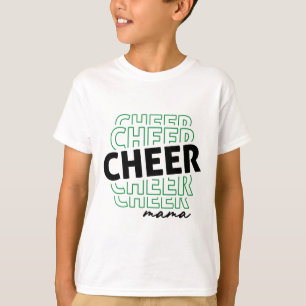 Camiseta Citação de Mãe Alegre Citação de Mãe de Cheerleadi