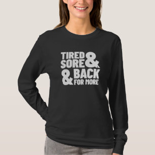 Camiseta Citação de malhação - Exercício de Gym - Memória d