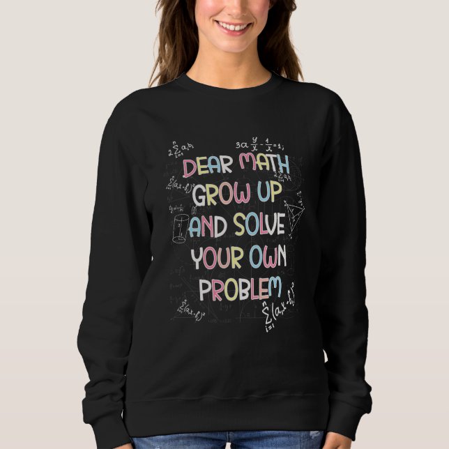 Camiseta Citação De Matemática De Volta À Escola Para Menin (Frente)