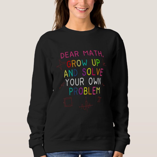 Camiseta Citação De Matemática De Volta À Escola Para Menin (Frente)