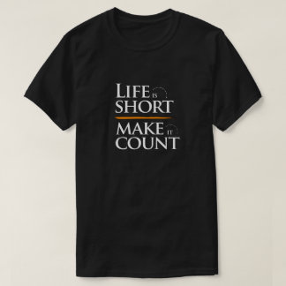 Camiseta Citação de Motivação da Vida