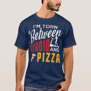 Camiseta Citação De Motivação De malhações E Pizza Para Des