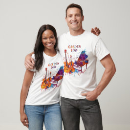 Camiseta Citação de Música Emocional – Guitarra, Violino em