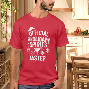 Camiseta Citação de Natal engraçada espíritos de festa prov