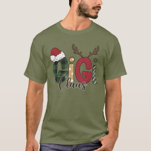 Camiseta Citação de Natal Gigi Claus