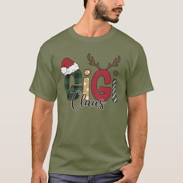 Camiseta Citação de Natal Gigi Claus (Frente)