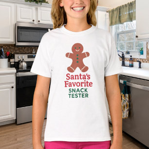 Camiseta Citação de natal: teste de snack engraçado