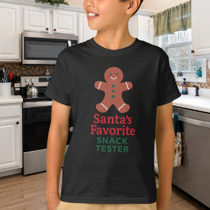 Camiseta Citação de natal: teste de snack engraçado