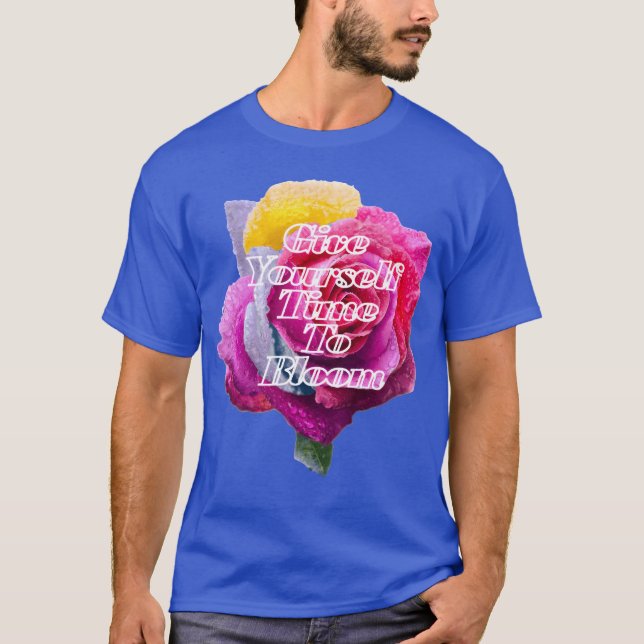 Camiseta Citação Dê o seu Bloom retro (Frente)