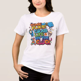 Camiseta Citação de 'O Tempo Voa' para Criativos