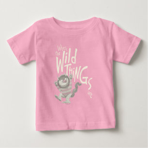 Camiseta Citação de Onde Vivem os Monstros - Rosa