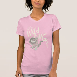 Camiseta Citação de Onde Vivem os Monstros - Rosa