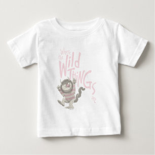 Camiseta Citação de Onde Vivem os Monstros - Rosa