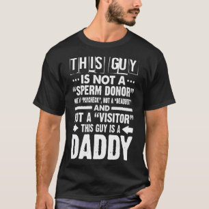 Camiseta Citação De pai Esta Cara Não É Um Dador De Esperma