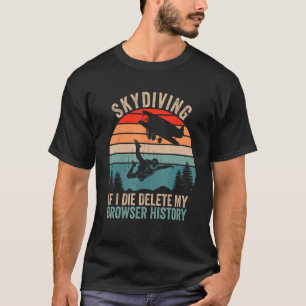 Camiseta Citação de Paraquedismo Retro Vintage Paraquedismo
