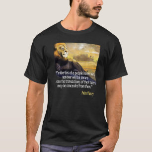 Camiseta citação de Patrick Henry