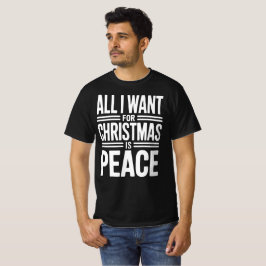 Camiseta Citação de Paz de Natal
