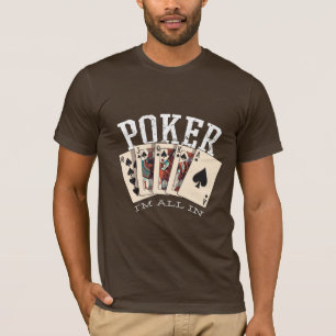 Camiseta Citação de Poker para Gambler