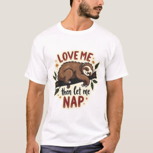 Camiseta Citação de Preguiça Vintage Design de Animal Sonol