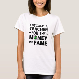 Camiseta citação de professor engraçada que me tornei profe