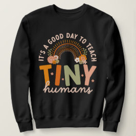 Camiseta Citação de Professora de Pré-Escola Retro Boho