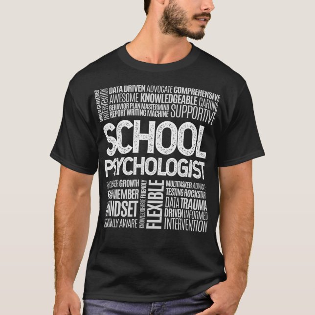 Camiseta Citação de Psicologia Universitária de Psicologia  (Frente)
