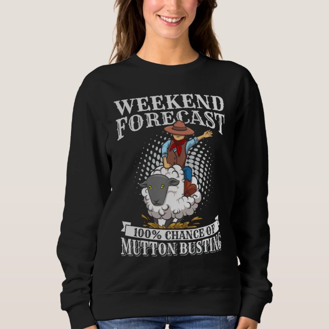 Camiseta Citação de Rodeio de Ovelha para um Mutton Bust da (Frente)