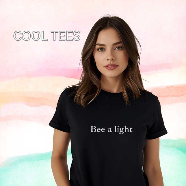 Camiseta citação de roupa estética Bee uma luz (Criador carregado)
