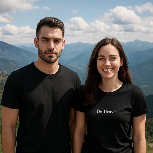 Camiseta citação de roupa estética é corajosa (Criador carregado)