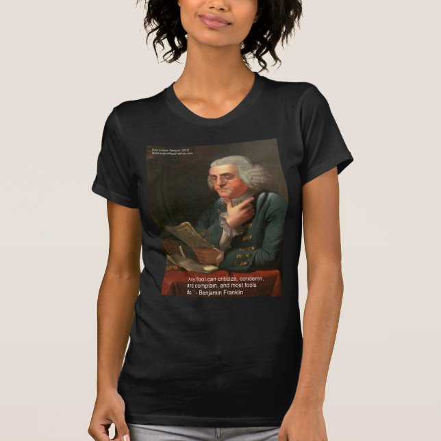 Camiseta Citação de Sabedoria de Ben Frankling "Qualquer To (Frente)