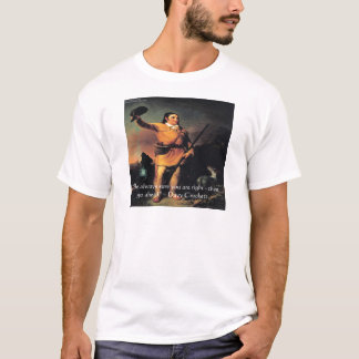 Camiseta Citação de Sabedoria "Vá em Frente" de Davy Crocke