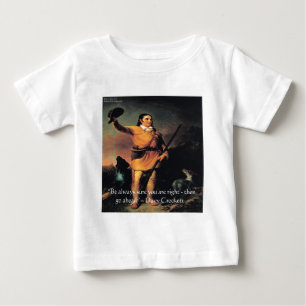 Camiseta Citação de Sabedoria "Vá em Frente" de Davy Crocke