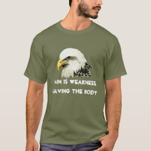 Camiseta Citação de Selo de Bandeira Bald dos EUA