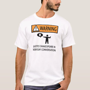 Camiseta Citação de Shakespeare