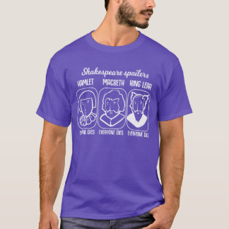 Camiseta Citação de Shakespeare Hamlet spoiler presente de