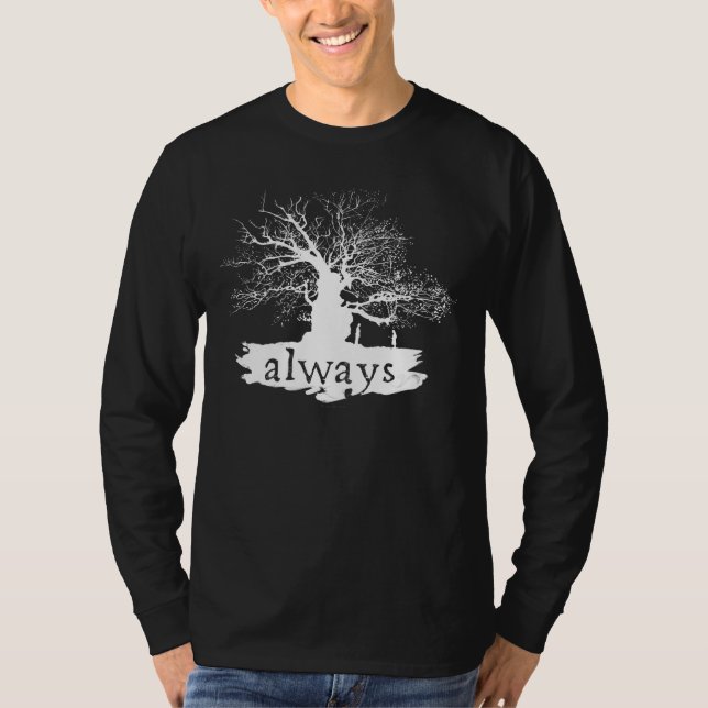 Camiseta Citação de Silhueta de Feitiço de Harry Potter | S (Frente)