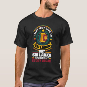 Camiseta Citação de Sinalizador do Sri Lanka no Sri Lanka