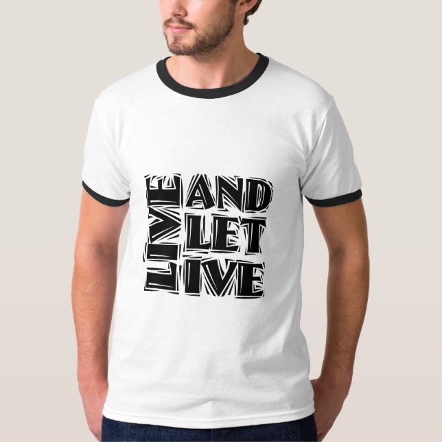Camiseta Citação de Slogan de Recuperação em direto e em te (Frente)
