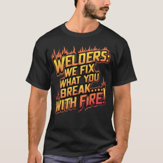 Camiseta Citação de Soldadura Funny