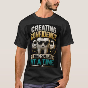 Camiseta 🦷 Citação de Sorriso de Confiança de Dentista 🦷